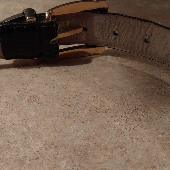 Amiee Lynn Italian Crock Genuine leather lined belt sz. L 31"-36" - Picture 5 of 11